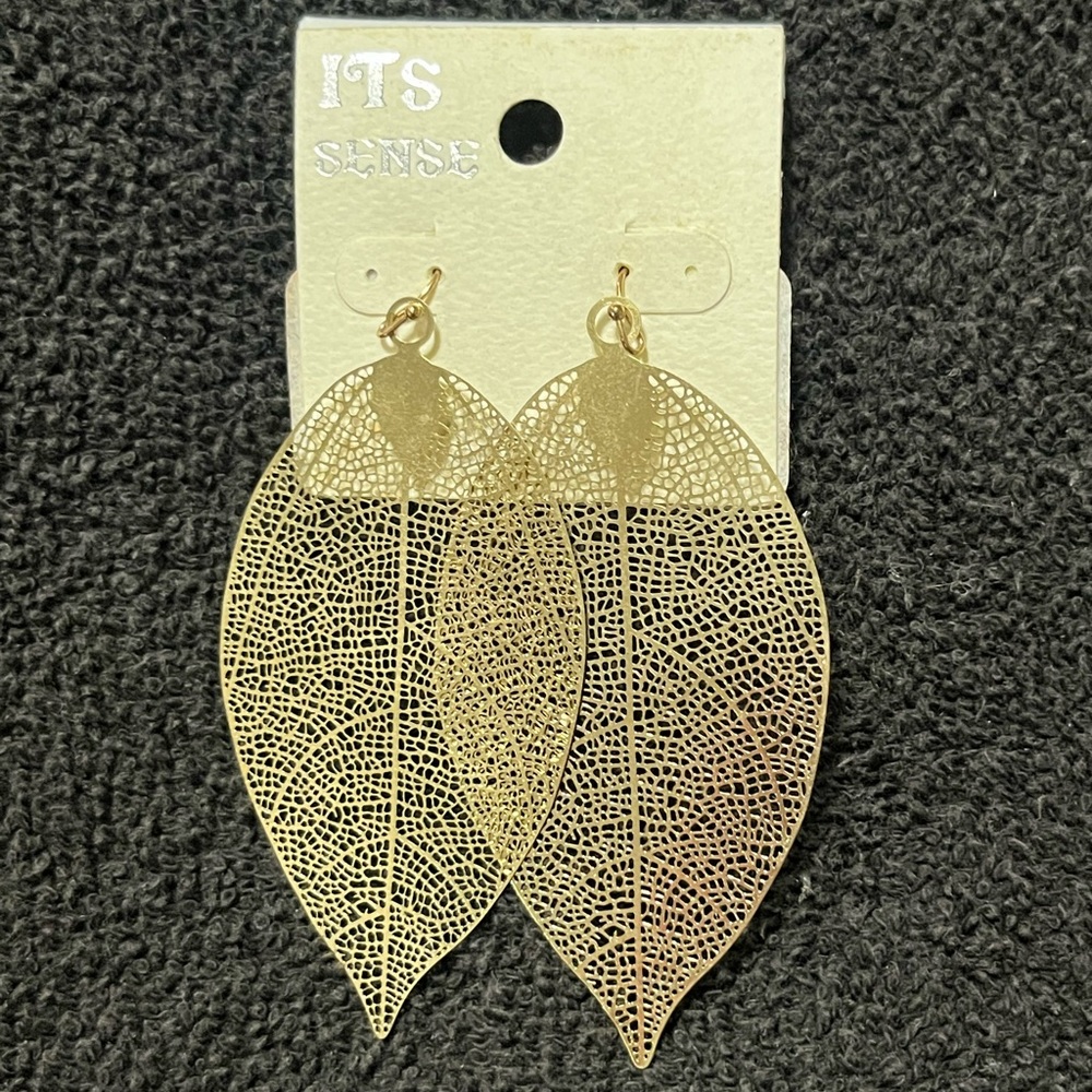 Gold Leaf Earrings